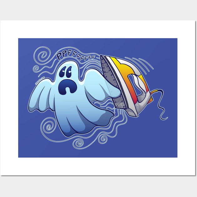 Ghost ironing nightmare Wall Art by zooco